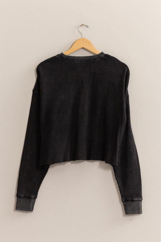 ★SIO★HIGH NECK RIBBED CROP JUMPER[BLACK]★正規品韓国送料込 Black ribbed cropped jumper - women - ALEXANDER WANG